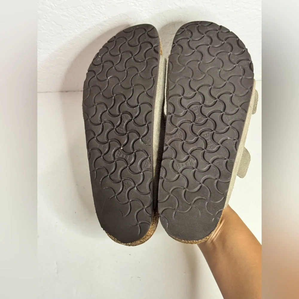 Birkenstock Arizona Grey Suede Sandals Size 40
